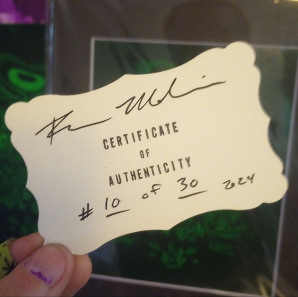 EEnE *Limited Ed-ition* CANVAS PRINT "Inverted Dees" B&W by Raven M - Picture 5 of 7